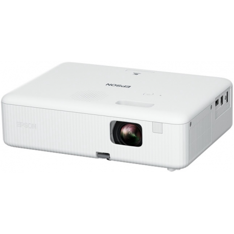 Epson CO-W01 - 3LCD projector - portable - 3000 lumens (white) - 3000 lumens (colour) - WXGA (1280 x 800) - 16:10 - black  /  white - 2