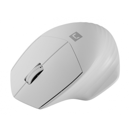 Natec Siskin 2 - Mouse - ergonomic - optical - 3 buttons - wireless - 2.4 GHz, Bluetooth 5.0 - USB wireless receiver - white - 1