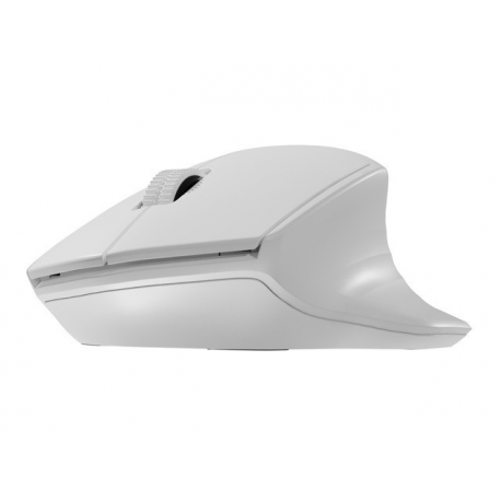 Natec Siskin 2 - Mouse - ergonomic - optical - 3 buttons - wireless - 2.4 GHz, Bluetooth 5.0 - USB wireless receiver - white - 5