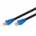 MicroConnect - Network cable - RJ-45 (M) to RJ-45 (M) - 15 m - 6.2 mm - UTP - CAT 6 - round, snagless, solid - black