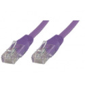 MicroConnect - Network cable - RJ-45 (M) to RJ-45 (M) - 30 cm - UTP - CAT 6 - booted, halogen-free - purple