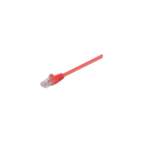 MicroConnect - Network cable - RJ-45 (M) to RJ-45 (M) - 25 cm - UTP - CAT 5e - stranded - red - 0