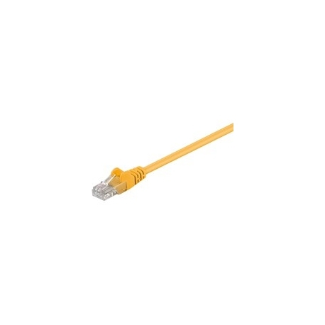 MicroConnect - Network cable - RJ-45 (M) to RJ-45 (M) - 25 cm - UTP - CAT 5e - stranded - yellow - 0