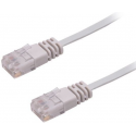 MicroConnect - Network cable - RJ-45 (M) to RJ-45 (M) - 25 cm - UTP - CAT 6 - stranded, flat - grey