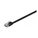 MicroConnect - Network cable - RJ-45 (M) to RJ-45 (M) - 25 cm - UTP - CAT 6 - booted, flat - black