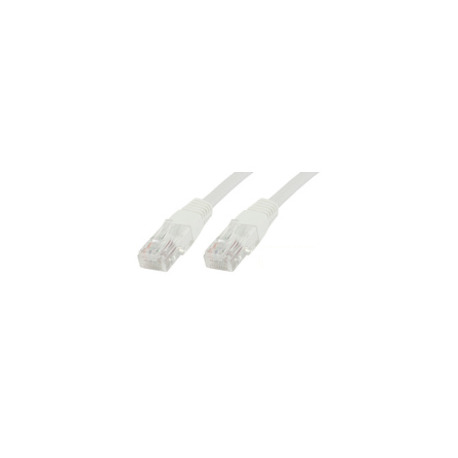 MicroConnect - Network cable - RJ-45 (M) to RJ-45 (M) - 1 m - 6 mm - UTP - CAT 6 - round, stranded - white (pack of 10) - 0