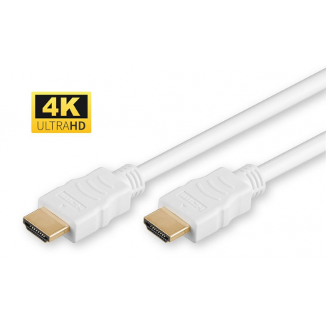 MicroConnect - HDMI cable - HDMI male to HDMI male - 50 cm - white - 0