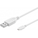 MicroConnect - USB cable - USB (M) to Micro-USB Type B (M) - USB 2.0 - 5 m - white