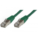MicroConnect - Network cable - RJ-45 (M) to RJ-45 (M) - 25 cm - SFTP, PiMF - CAT 6 - halogen-free, stranded - green