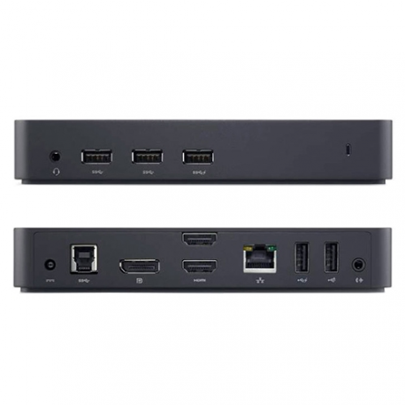 Dell D3100 - Docking station - USB - 2 x HDMI, DP - GigE - Switzerland - for Inspiron 15, 17 77XX, 55XX, 5759; Latitude E5270, E5570; XPS 12 9250, 13 9350, 15 9550 - 0