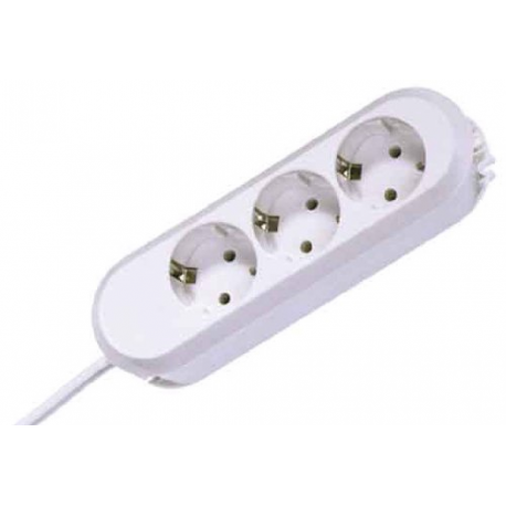Bachmann SMART - Power strip - AC 250 V - output connectors: 3 - 1.4 m - Germany - white - 0