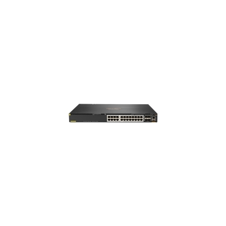 HPE Aruba 6300M - Switch - L3 - Managed - 24 x 1/2.5/5/10GBase-T + 4 x 1 Gigabit / 10 Gigabit / 25 Gigabit / 50 Gigabit SFP56 (uplink / stacking) - front and side to back - rack-mountable - PoE+ (1440 W) - 1