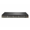 HPE Aruba 6300M - Switch - L3 - Managed - 48 x 10/100/1000 (PoE+) + 4 x 1 Gigabit / 10 Gigabit / 25 Gigabit / 50 Gigabit SFP56 (uplink / stacking) - front and side to back - rack-mountable - PoE+ (1440 W)