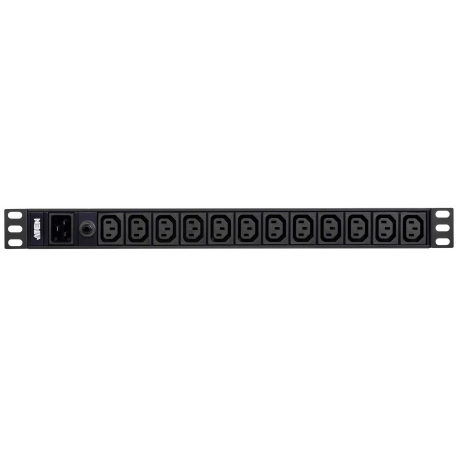 ATEN Basic PDU Series PE0212G - Power distribution unit (rack-mountable) - AC 100-240 V - 3840 VA - input: IEC 60320 C20 - output connectors: 12 (12 x IEC 60320 C13) - 1U - 3.05 m cord - 0