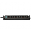 brennenstuhl - Power strip - input: power - output connectors: 6 (6 x power) - 3 m cord - black