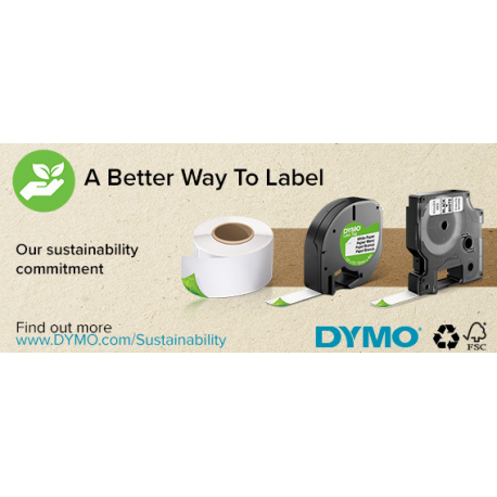 DYMO LabelWriter Address - Permanent adhesive - white - Roll (8.9 cm x 2.8 m) 260 label(s) (2 roll(s) x 130) address labels - for DYMO LabelWriter 310, 315, 320, 330, 400, 450, 4XL, SE450, Wireless - 9