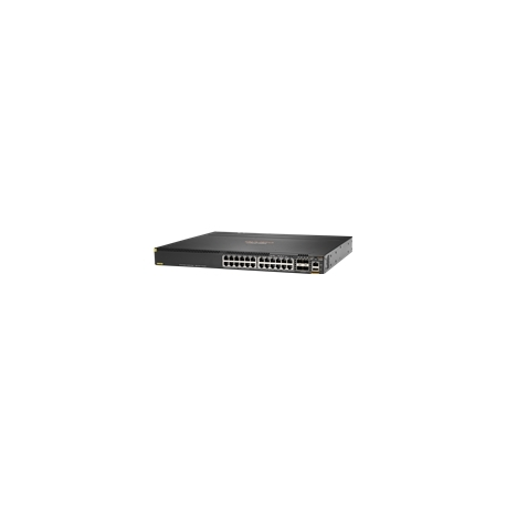 HPE Aruba 6300M - Switch - L3 - Managed - 24 x 10/100/1000 (PoE+) + 4 x 1 Gigabit / 10 Gigabit / 25 Gigabit / 50 Gigabit SFP56 (uplink / stacking) - front and side to back - rack-mountable - PoE+ (720 W) - 1
