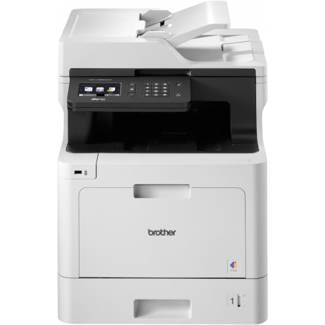 Brother MFC-L8690CDW - Multifunction printer - colour - laser - A4 / Legal (media) - up to 31 ppm (printing) - 300 sheets - 33.6 Kbps - USB 2.0, Gigabit LAN, Wi-Fi(n), USB host - with Brother PRINT AirBag for 200000 pages - 0