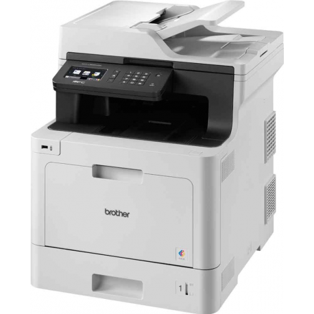 Brother MFC-L8690CDW - Multifunction printer - colour - laser - A4 / Legal (media) - up to 31 ppm (printing) - 300 sheets - 33.6 Kbps - USB 2.0, Gigabit LAN, Wi-Fi(n), USB host - with Brother PRINT AirBag for 200000 pages - 1