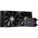 Xilence Performance X Series LQ240PRO - Processor liquid cooling system - (for: LGA1156, LGA1155, LGA2011, LGA1150, LGA1151, AM4, LGA2066, LGA1200, LGA1700, AM5) - copper - 120 mm - black