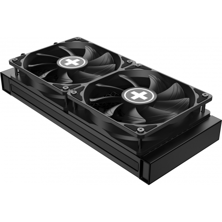 Xilence Performance X Series LQ240PRO - Processor liquid cooling system - (for: LGA1156, LGA1155, LGA2011, LGA1150, LGA1151, AM4, LGA2066, LGA1200, LGA1700, AM5) - copper - 120 mm - black - 2