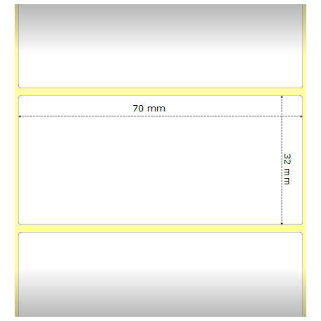 Zebra Z-Ultimate 3000T - Polyester - glossy - permanent adhesive - white - 31.8 x 69.9 mm 25200 label(s) (12 roll(s) x 2100) tape - for Zebra DA402, GX420; GK Series GK420; G-Series GC420; TLP 2722, 2844, 3742, 38XX - 0