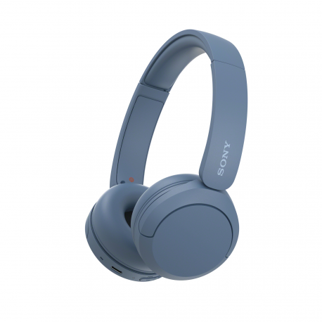 Sony WH-CH520 - Headphones with mic - on-ear - Bluetooth - wireless - blue - 3