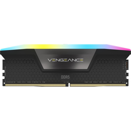 CORSAIR Vengeance RGB - DDR5 - kit - 64 GB: 4 x 16 GB - DIMM 288-pin - 6200 MHz / PC5-49600 - CL32 - 1.4 V - unbuffered - black - 4