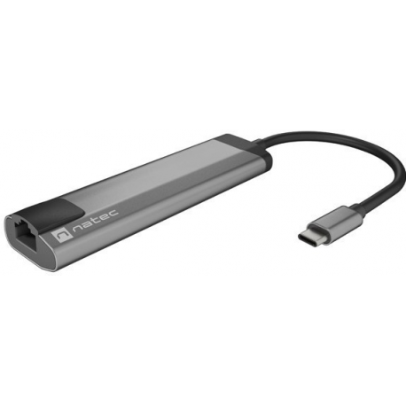 Natec Fowler GO - Docking station - USB-C - HDMI - 1GbE - 1