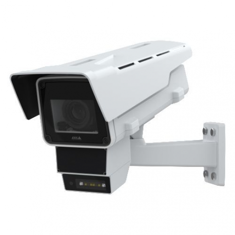 AXIS Q1656-DLE - Network surveillance camera - box - outdoor - weather resistant / impact resistant - colour (Day&Night) - 4 MP - 2688 x 1512 - i-CS-mount - vari-focal - audio - GbE - MJPEG, AVC, HEVC, H.265, H.264B, H.264H, H.264M, MPEG-4 Part 10, MPEG-H Part 2 - DC 10 - 28 V / PoE Plus Class 4 - 0