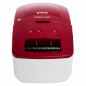 Brother QL-600R - Label printer - direct thermal - Roll (6.2 cm) - 300 x 300 dpi - up to 71 mm / sec - USB 2.0 - white, red