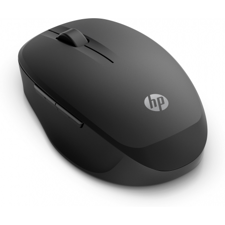 HP Dual Mode - Mouse - ergonomic - wireless - Bluetooth, 2.4 GHz - USB wireless receiver - black - for HP 21, 22, 24, 27; Pavilion 24, 27, 32, TP01 - 0