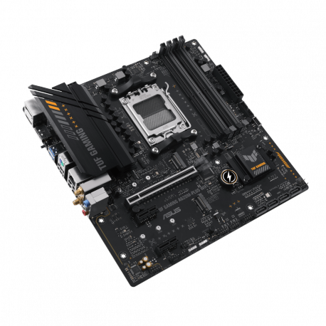 ASUS TUF GAMING A620M-PLUS WIFI - Motherboard - micro ATX - Socket AM5 - AMD A620 Chipset - USB 3.2 Gen 1, USB-C 3.2 Gen 1 - Gigabit LAN, 2.5 Gigabit LAN, Bluetooth, Wi-Fi - onboard graphics (CPU required) - HD Audio (8-channel) - 4