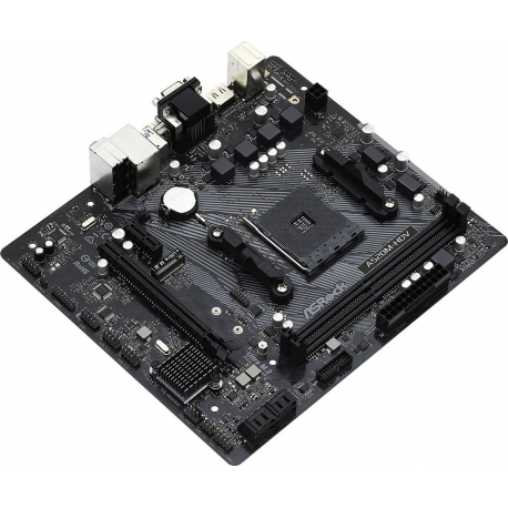 ASRock A520M-HDV - Motherboard - micro ATX - Socket AM4 - AMD A520 Chipset - USB 3.2 Gen 1 - Gigabit LAN - onboard graphics (CPU required) - HD Audio (8-channel) - 6