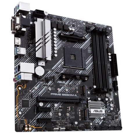 ASUS PRIME B550M-A - Motherboard - micro ATX - Socket AM4 - AMD B550 Chipset - USB 3.2 Gen 1, USB 3.2 Gen 2 - Gigabit LAN - onboard graphics (CPU required) - HD Audio (8-channel) - 6