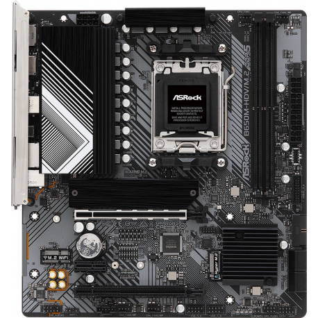 ASRock B650M-HDV / M.2 - Motherboard - micro ATX - Socket AM5 - AMD B650 Chipset - USB 3.2 Gen 1, USB-C 3.2 Gen2, USB-C 3.2 Gen 1 - 2.5 Gigabit LAN - onboard graphics (CPU required) - HD Audio (8-channel) - 0