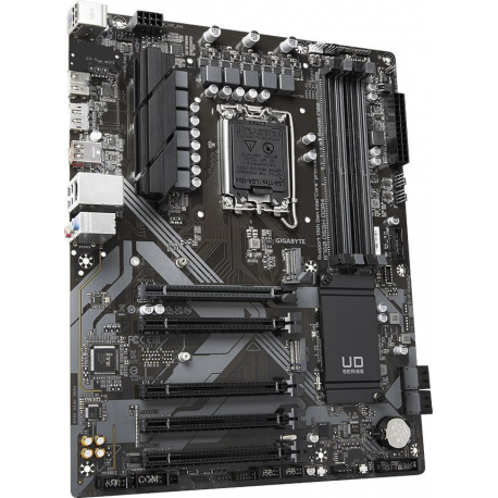 Gigabyte B760 DS3H DDR4 - 1.0 - motherboard - ATX - LGA1700 Socket - B760 Chipset - USB 3.2 Gen 1, USB 3.2 Gen 2, USB-C 3.2 Gen 2x2, USB-C 3.2 Gen 1 - Gigabit LAN - onboard graphics (CPU required) - HD Audio (8-channel) - 4