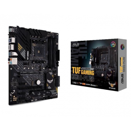 ASUS TUF GAMING B550-PLUS - Motherboard - ATX - Socket AM4 - AMD B550 Chipset - USB-C Gen2, USB 3.2 Gen 1, USB 3.2 Gen 2 - 2.5 Gigabit LAN - onboard graphics (CPU required) - HD Audio (8-channel) - 5