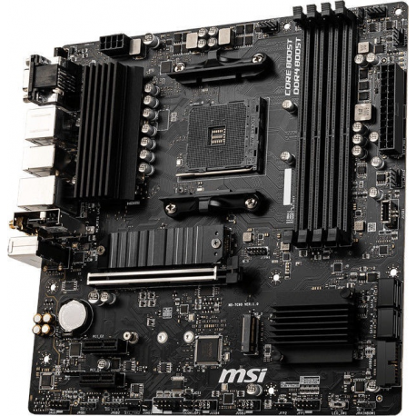 MSI B550M PRO-VDH WIFI - Motherboard - micro ATX - Socket AM4 - AMD B550 Chipset - USB-C Gen1, USB 3.2 Gen 1 - Bluetooth, Gigabit LAN, Wi-Fi - onboard graphics (CPU required) - HD Audio (8-channel) - 5