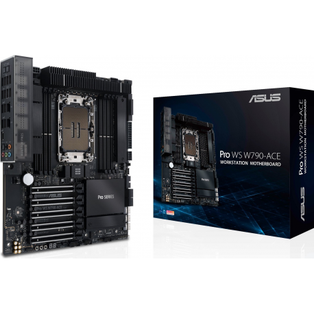 ASUS PRO WS W790-ACE - Motherboard - SSI CEB - LGA4677 Socket-E - W790 Chipset - 10 Gigabit LAN, 2.5 Gigabit LAN - HD Audio (8-channel) - 5