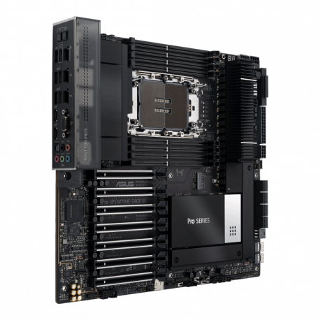 ASUS PRO WS W790E-SAGE SE - Motherboard - SSI EEB - LGA4677 Socket-E - W790 Chipset - USB 3.2 Gen 1, USB 3.2 Gen 2x2, USB-C 3.2 Gen2, USB-C 3.2 Gen 2x2 - 10 Gigabit LAN, Gigabit LAN - HD Audio (8-channel) - 8