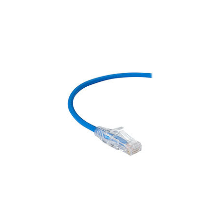 Black Box Slim-Net - Patch cable - RJ-45 (M) to RJ-45 (M) - 1.21 m - UTP - CAT 6 - booted, molded, stranded - blue - 0