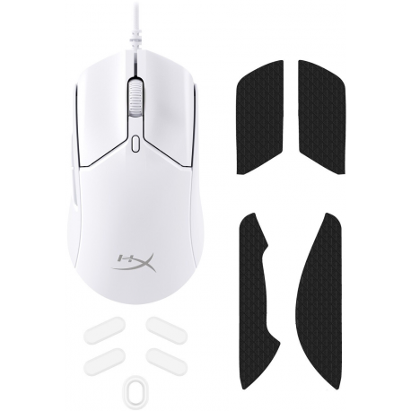 HyperX Pulsefire Haste 2 - Mouse - optical - 6 buttons - wired - white - 5