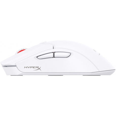 HyperX Pulsefire Haste 2 - Mouse - optical - 6 buttons - wireless, wired - 2.4 GHz, Bluetooth 5.0 - USB wireless receiver - white - 3