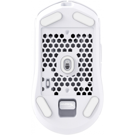 HyperX Pulsefire Haste 2 - Mouse - optical - 6 buttons - wireless, wired - 2.4 GHz, Bluetooth 5.0 - USB wireless receiver - white - 5