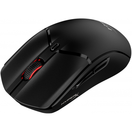 HyperX Pulsefire Haste 2 - Mouse - optical - 6 buttons - wireless, wired - 2.4 GHz, Bluetooth 5.0 - USB wireless receiver - black - 1
