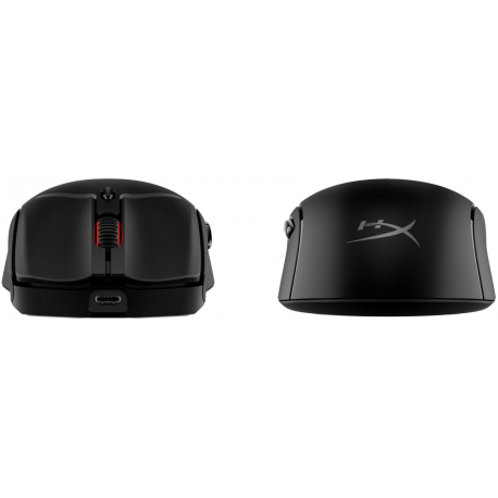 HyperX Pulsefire Haste 2 - Mouse - optical - 6 buttons - wireless, wired - 2.4 GHz, Bluetooth 5.0 - USB wireless receiver - black - 2