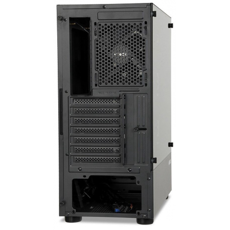 iBOX LUPUS 27 - Tower gaming - ATX - windowed side panel (tempered glass) - no power supply - black - USB/Audio - 5
