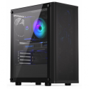 Endorfy Ventum 200 Air - Mid tower - ATX - windowed side panel (tempered glass) - no power supply (ATX) - black - USB / Audio