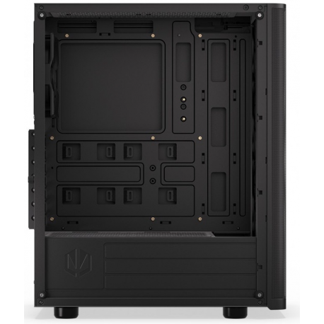 Endorfy Ventum 200 Air - Mid tower - ATX - windowed side panel (tempered glass) - no power supply (ATX) - black - USB / Audio - 3